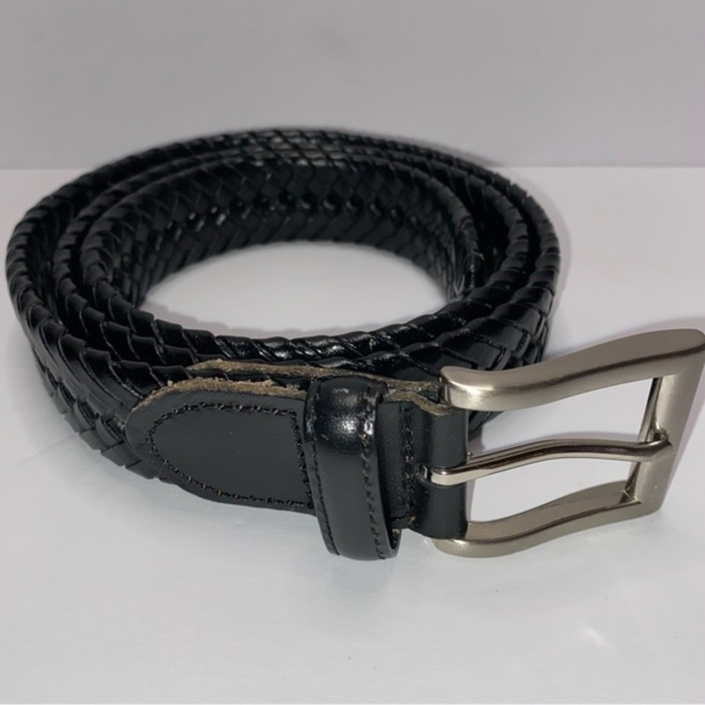Handcrafted Black Belt 36/90 | Leather Trim |